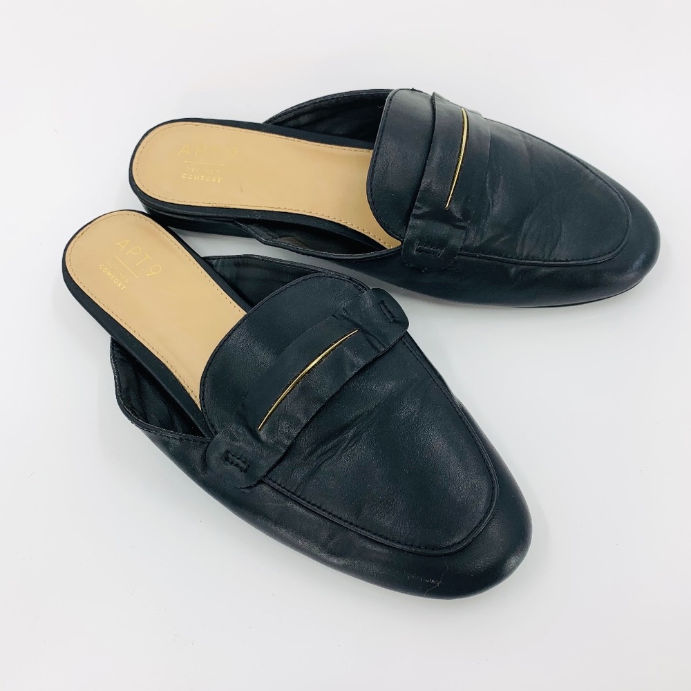 APT. 9 Defined Comfort slip on mule Black silver w